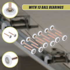 Garage Door Roller / Wheel / Heavy-duty 13 Ball Bearing 12 Pack