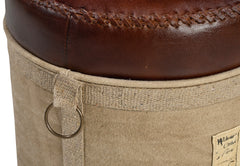 CYLINDRICAL CHATEAU OTTOMAN