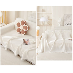 180*180CM Green Premium Polyester Sofa Throw Blanket, 180x180 cm, Multi-Seasonal Use, Sofa Protector