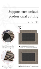 50*80cm Brown Style 6 Geometric Patterns Outdoor Entryway Mat - Non-Slip Welcome Rug for Front Door