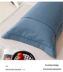 Bright Purple Pure Cotton Flannel Pillowcase Set - Soft, Thickened, Solid Color (Pair, 48x74cm)