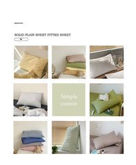 Pink 100% Cotton Pillowcase Set - Envelope Closure(without pillow core)