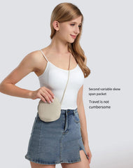 Coffee Packable Cotton Bucket Hat - Folds into Wearable Pouch | Frayed Edge Sun Hat with Chin Strap
