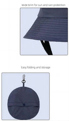 Light Pink UV50+ Sun Protection Bucket Hat - Waterproof, Quick-Dry, Foldable Outdoor Fishing Hat for Men and Women