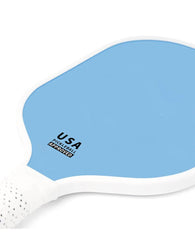 Orange Fiberglass Pickleball Paddle Set - 2 Minimalist Paddles, 4 Balls, and Carry Bag for Outdoor Play