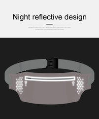 2 Pcs Black Lightweight Women's Running Waist Bag - Splash-Proof Fitness Belt with Stretchable Phone Storage