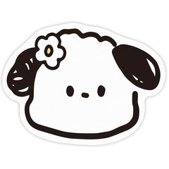 2 Pcs Style 7 White and Black Puppy pattern Cartoon Pet Feeding Mat for Cats & Dogs - Absorbent Diatom Mud Splash-Proof Mat, Easy to Clean