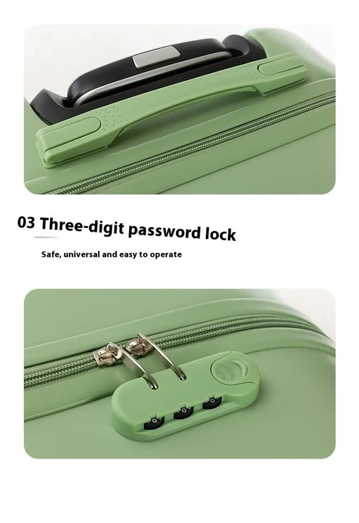 Dark Green Compact 18-Inch Carry-On Suitcase | Lightweight ABS Hardside Spinner Luggage