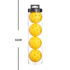 2 Tubes Green Outdoor Pickleball Balls 4-Pack - Durable 40-Hole Design with Carry Tube(8 balls in total)