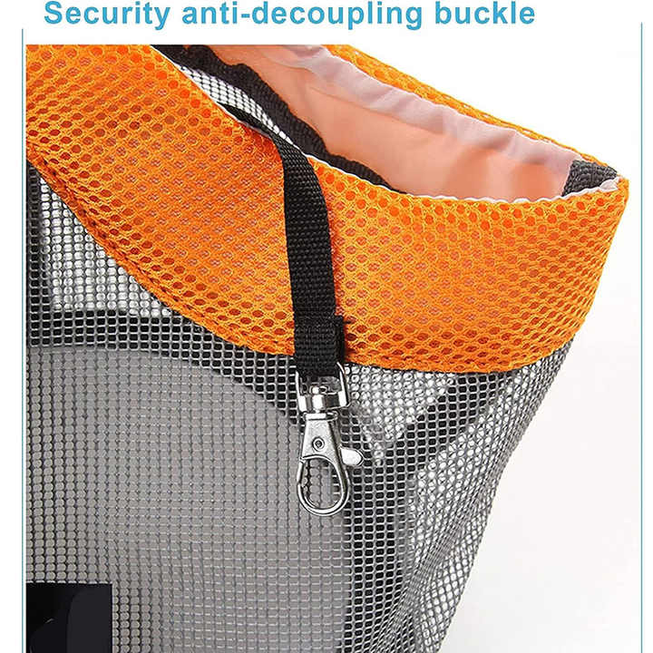 Green And Grey Lightweight Breathable Mesh Pet Carrier Handbag - Portable Travel Tote for Small Dogs & Cats up to 8kg