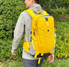 Black Lightweight 30L Hiking Backpack - Water-Resistant Outdoor Daypack for Trekking & Travel