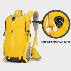 Green Lightweight 30L Hiking Backpack - Water-Resistant Outdoor Daypack for Trekking & Travel