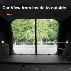 Size S Black Tailgate Mosquito Net Screen - Magnetic Bug Protection for Boot Opening