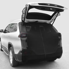 Size L Black Tailgate Mosquito Net Screen - Magnetic Bug Protection for Boot Opening