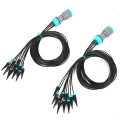 2 Pcs 10-Piece Slow Drip Watering Kit - 160cm Tube Length for Potted Plants, Succulents & Indoor Gardening