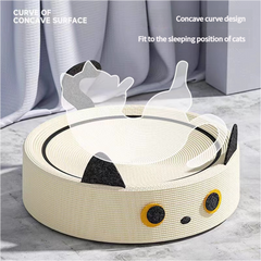 Adorable Dinosaur Cat Scratching Post and Lounger - 41cm Cat Claw Proof Basin