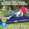 Bestway 2.03m x 1.83m x 22cm Air Mattress King Inflatable Air Bed Indoor/Outdoor Heavy Duty Durable Camping