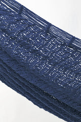 Outdoor undercover cotton Mayan Legacy hammock King size Blue