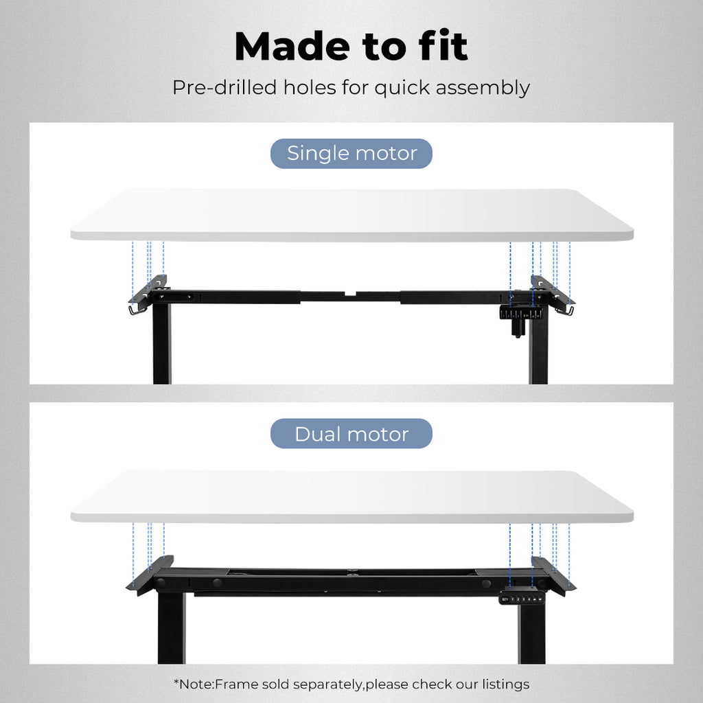 Levede Desktop For Motorised Adjustable White 120X60CM (Desktop Only)-1954803013252157446