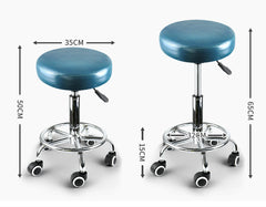 Levede Bar Stools Salon Stool Swivel Teal-1954802613174276098