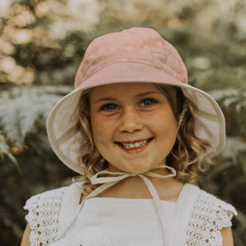 Bedhead Heritage Reversible Bucket Hat-Frances/Flax S-1954803159000027143