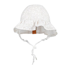 Bedhead Heritage Reversible Ruffle Bonnet Hat-Willow/Blanc M-1954803156651216897