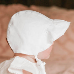 Bedhead Heritage Reversible Ruffle Bonnet Hat-Willow/Blanc M-1954803156651216901