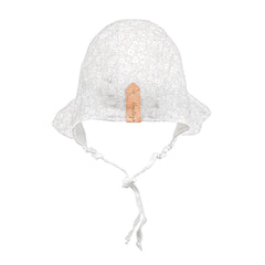 Bedhead Heritage Reversible Ruffle Bonnet Hat-Willow/Blanc M-1954803156651216902