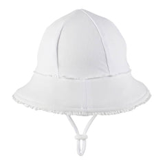 Bedhead Ponytail Bucket Hat - White Ruffle L-1954803155933990913