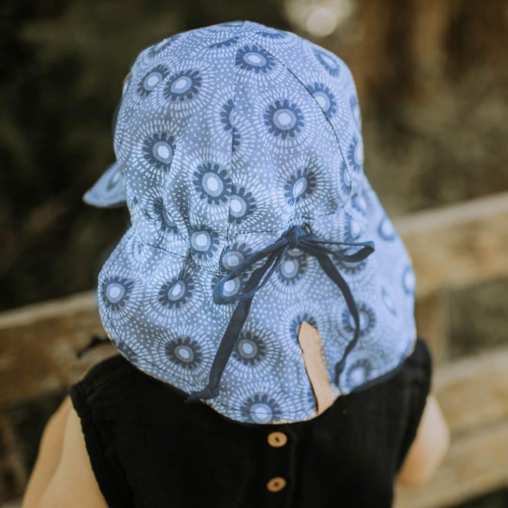 Bedhead Reversible Baby Flap Sun Hat-Norman/Indigo XS-1954803159872442371