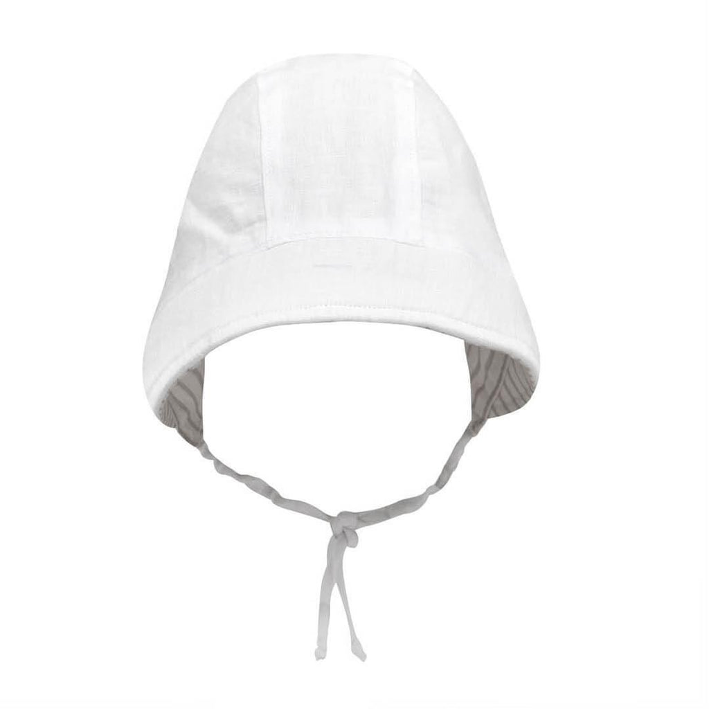 Bedhead Reversible Bonnet Hat- Finley/Blanc M-1954803159696281603