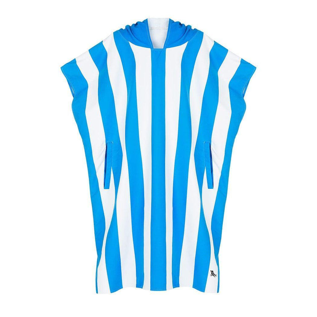 Dock & Bay Adult Poncho Hooded Towel | Cabana Collection | Bondi Blue S-1954802357166542849