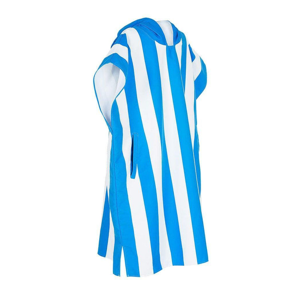 Dock & Bay Adult Poncho Hooded Towel | Cabana Collection | Bondi Blue S-1954802357166542850