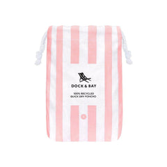 Dock & Bay Adult Poncho Hooded Towel | Cabana Collection | Malibu Pink S-1954802357342703621