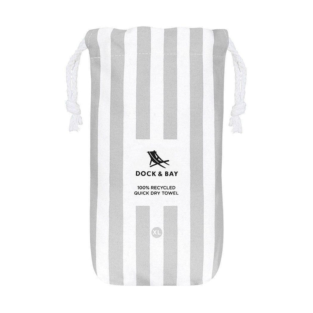 Dock & Bay Beach Towel Cabana Collection XL | Quick Dry | Goa Grey-1954802352871575554