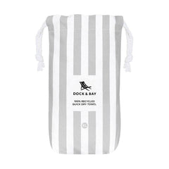 Dock & Bay Beach Towel Cabana Collection XL | Quick Dry | Goa Grey-1954802352871575554