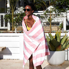 Dock & Bay Beach Towel Cabana Collection XL | Quick Dry | Malibu Pink-1954802353030959105