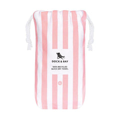 Dock & Bay Beach Towel Cabana Collection XL | Quick Dry | Malibu Pink-1954802353030959107