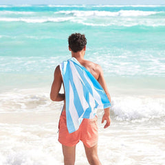 Dock & Bay Beach Towel Cabana Collection XL | Quick Dry | Tulum Blue-1954802352712192001