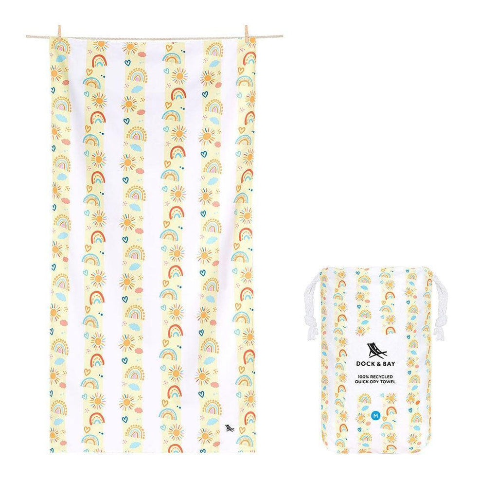 Dock & Bay KIDS Beach Towel | Quick Dry | Rainbow Road-1954802354196975616