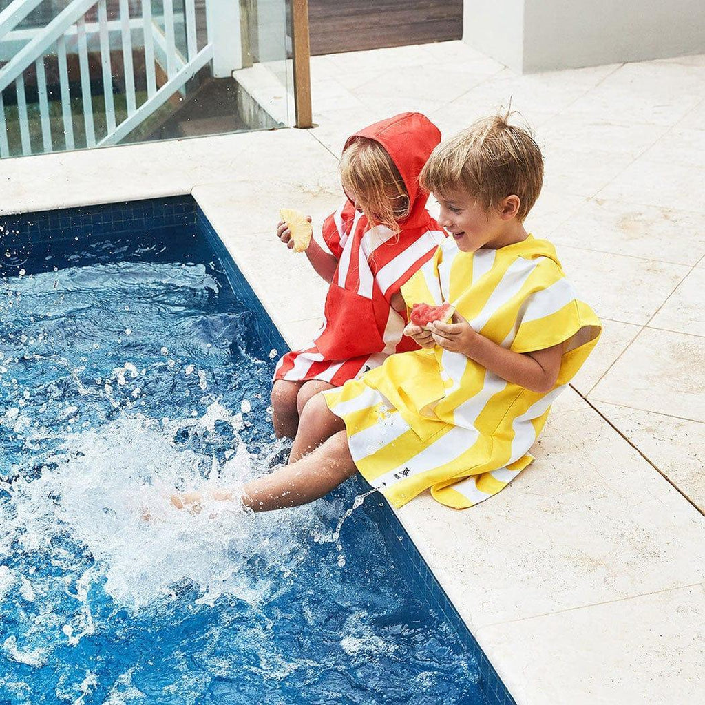Dock & Bay KIDS Poncho Hooded Towel -Mini Cabana Collection-Boracay Yellow XS (2-4yrs)-1954802359351775233