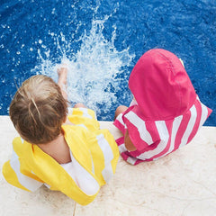 Dock & Bay KIDS Poncho Hooded Towel -Mini Cabana Collection-Phi Phi Pink XS (2-4yrs)-1954802358592606209