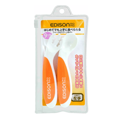 EDISON mama ForkSpoon Beginner SetOrange left Handed-1954803102615998464