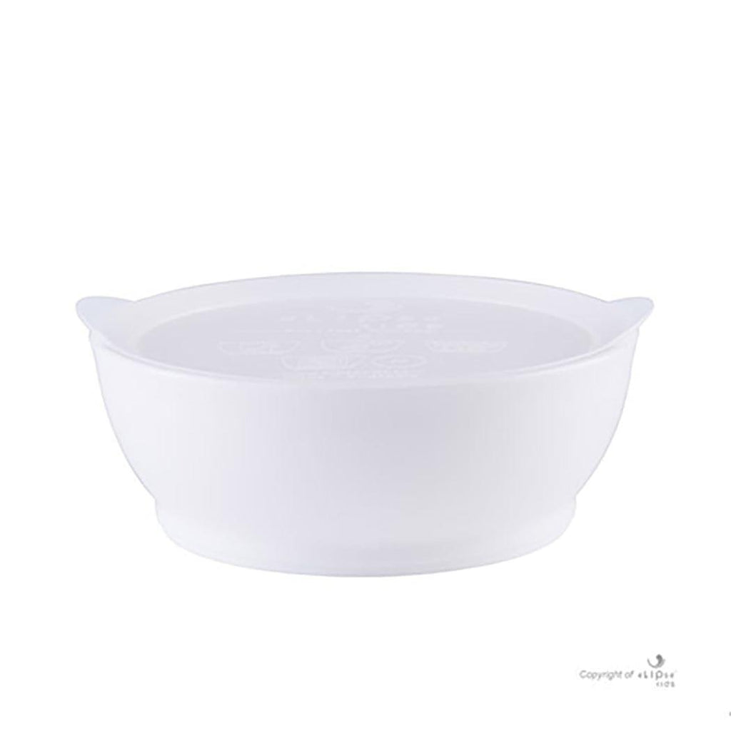 Elipse Kids Spill-Proof Anti-Slip Bowl Stage 3 12oz | Single Pack with Lid White-1954803047326683137