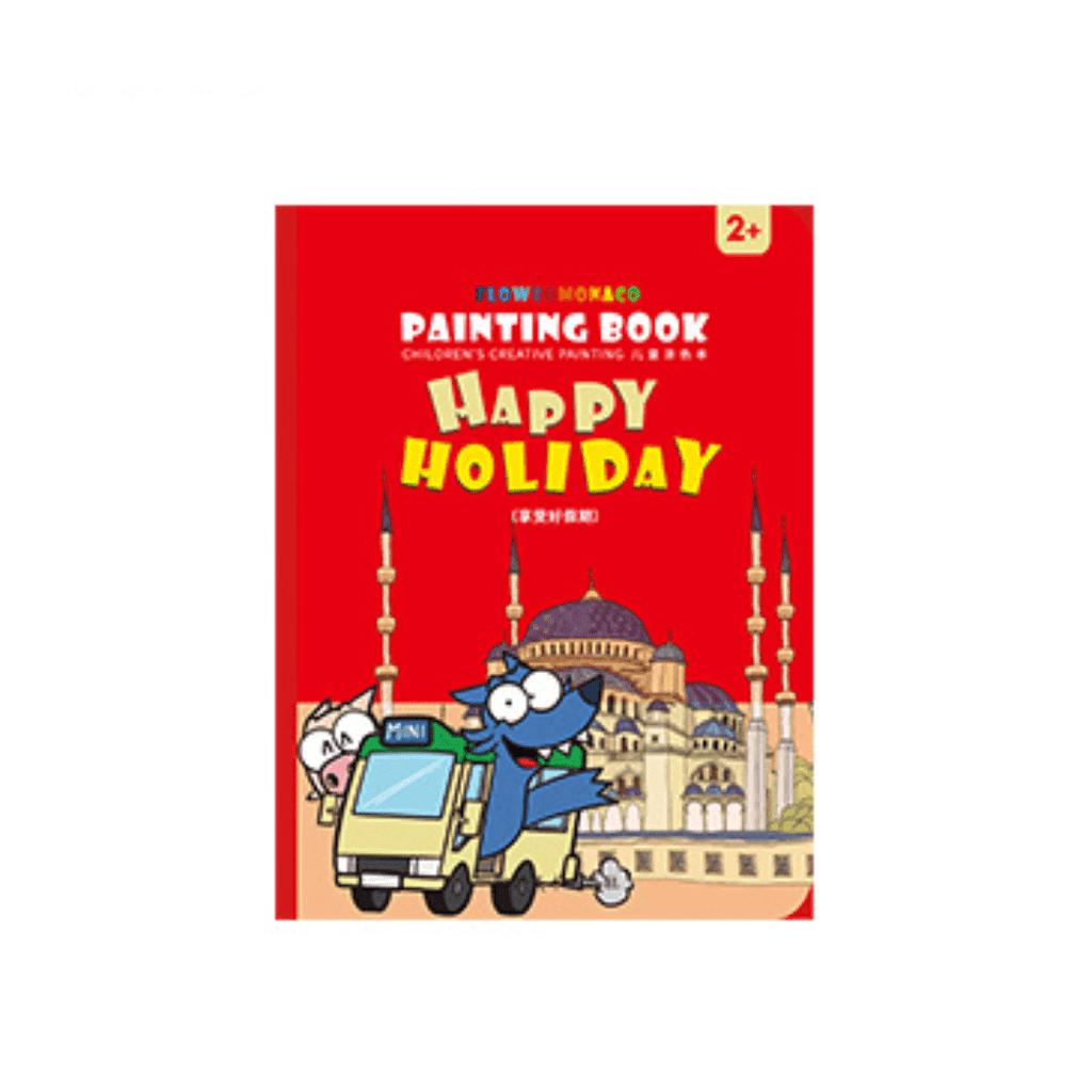 Flower Monaco Colouring Book Happy Holiday-1954803152997978113