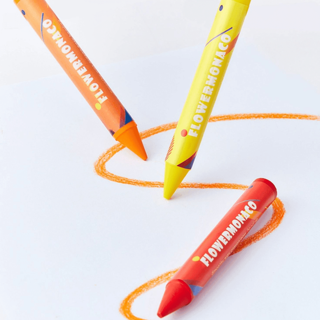Flower Monaco Palmy Crayons 16 Colours-1954803153165750273