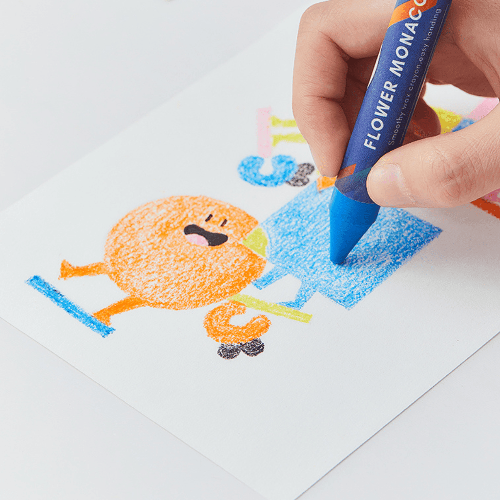 Flower Monaco Palmy Crayons 16 Colours-1954803153165750277
