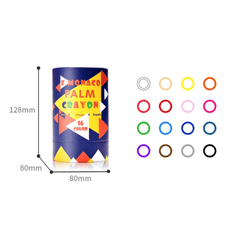 Flower Monaco Palmy Crayons 24 Colour-1954803153346105350