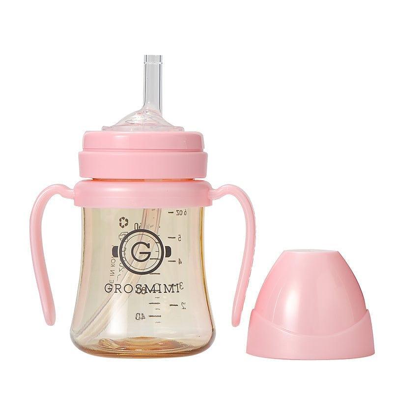 Grosmimi PPSU Straw Cup 200ml Charcoal-1954803143682428934