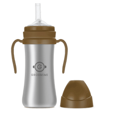 Grosmimi Stainless Straw Cup 200ml Charcoal-1954803141157457922